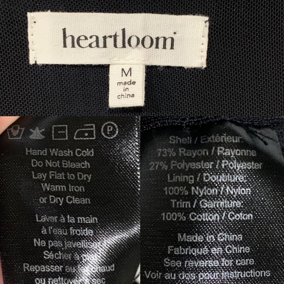 NEW Heartloom June Dress Black Tassel Belt Sz M - Picture 7 of 13